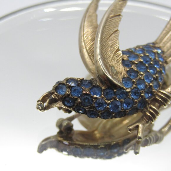 Pennino Rhinestone Bird Brooch - Picture 5 of 10
